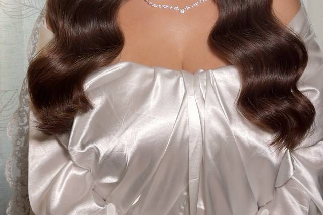 Bridal makeup and hair