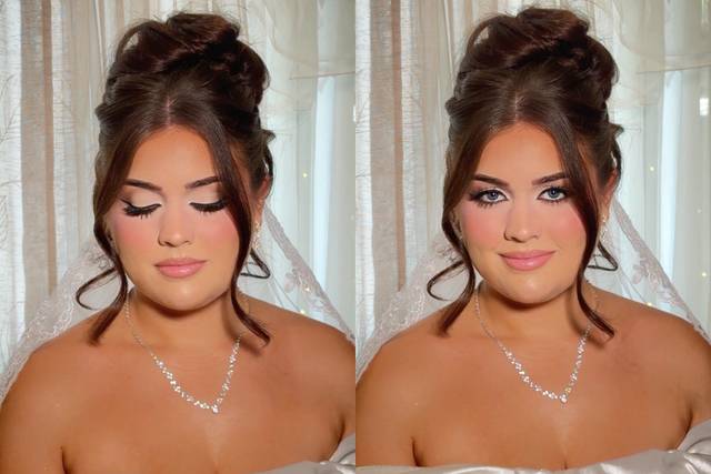 Bridal makeup and hair