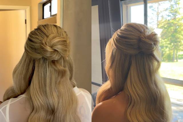 Bun half up