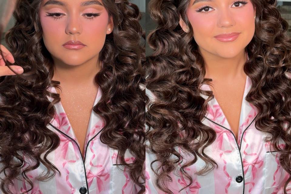 XV hair and makeup