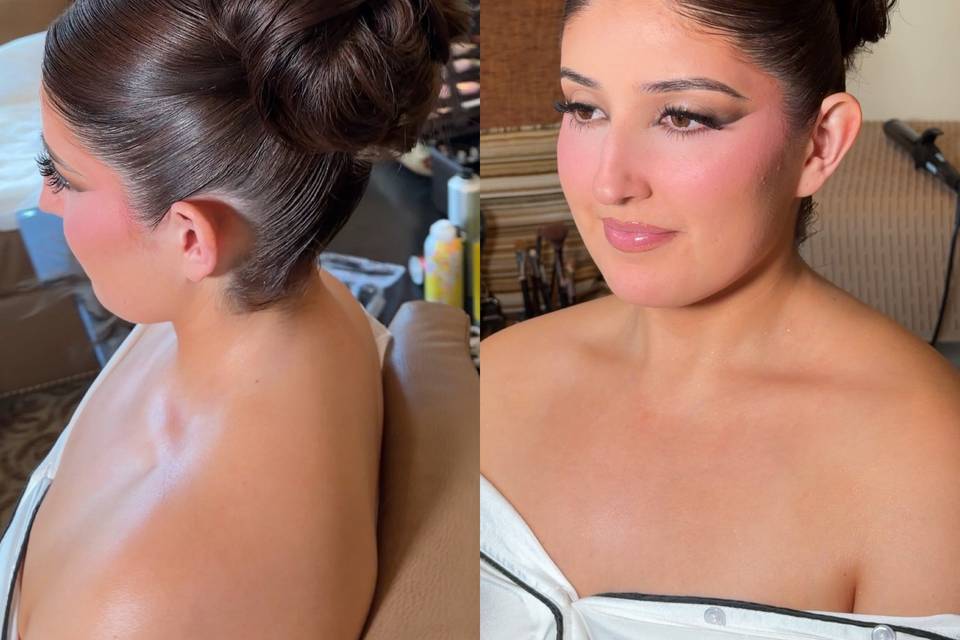 Sleek bun