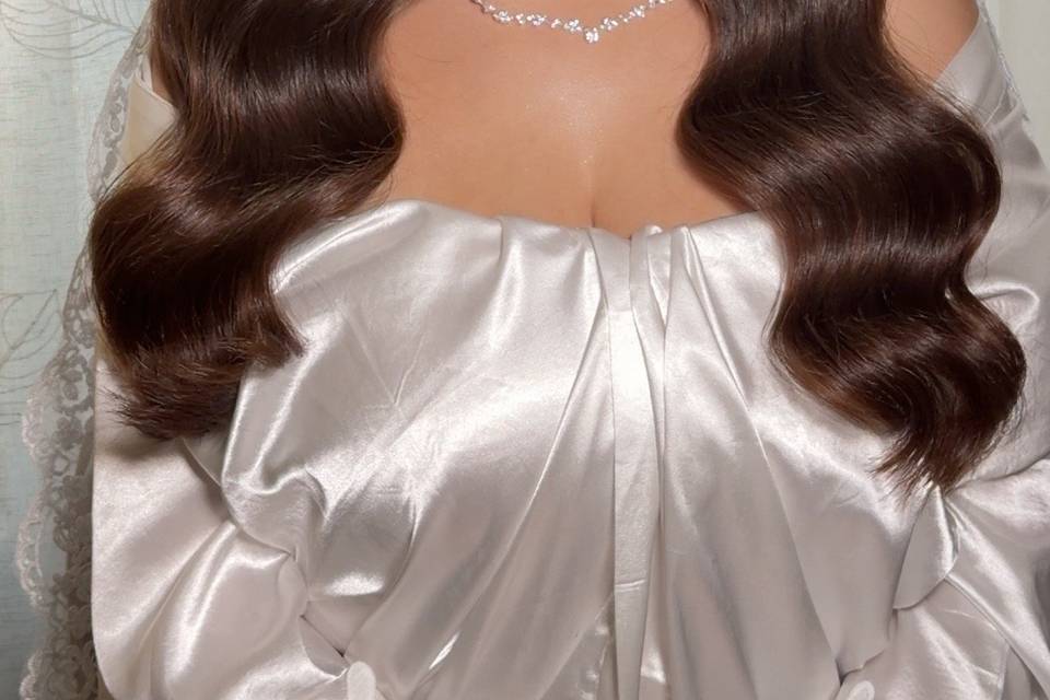 Bridal makeup and hair