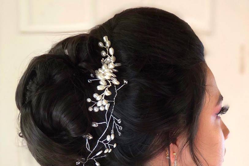 Bridal updo