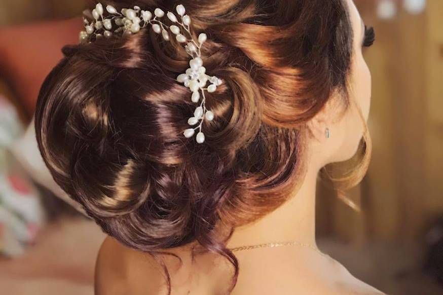 Bridal updo