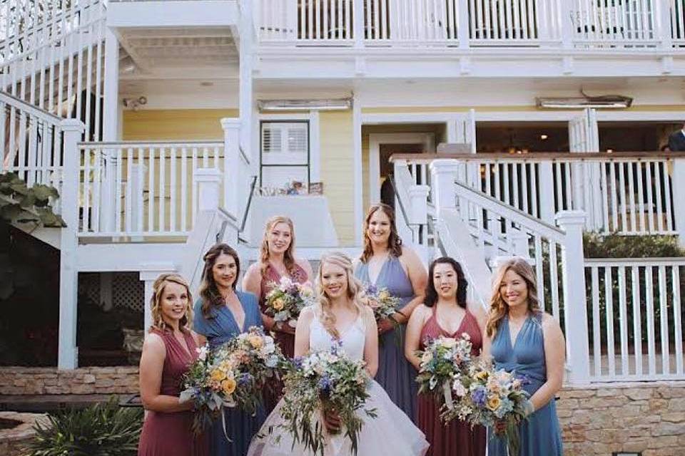 Bride and Bridesmaids