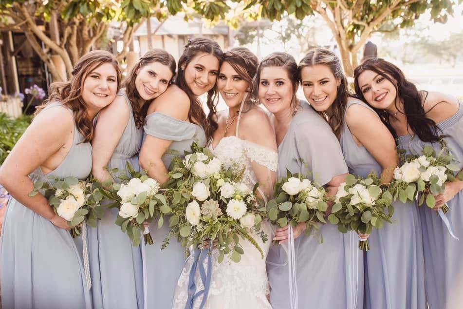 Bride and Bridesmaids