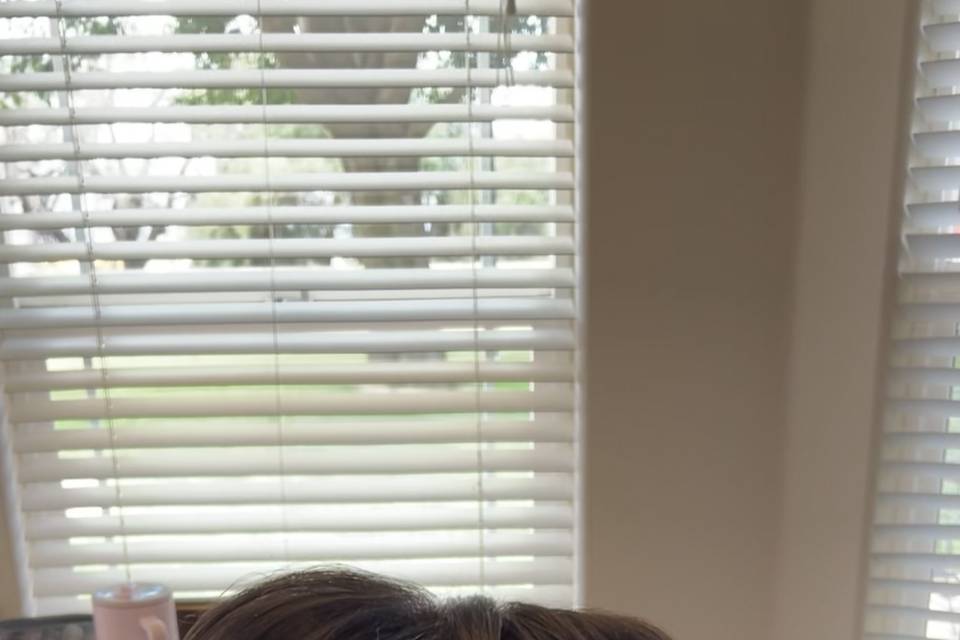Bridal updo