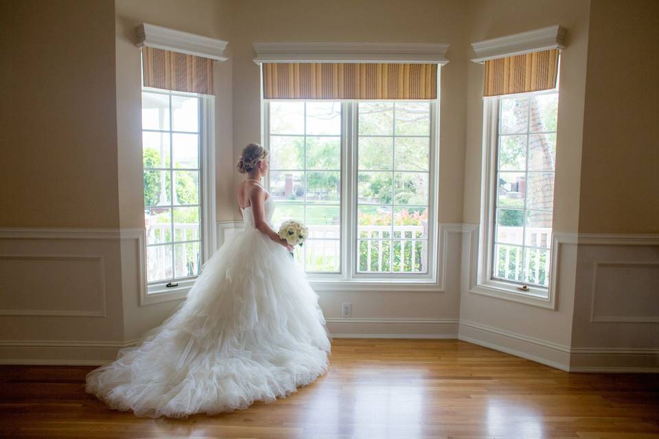 Bride by the window