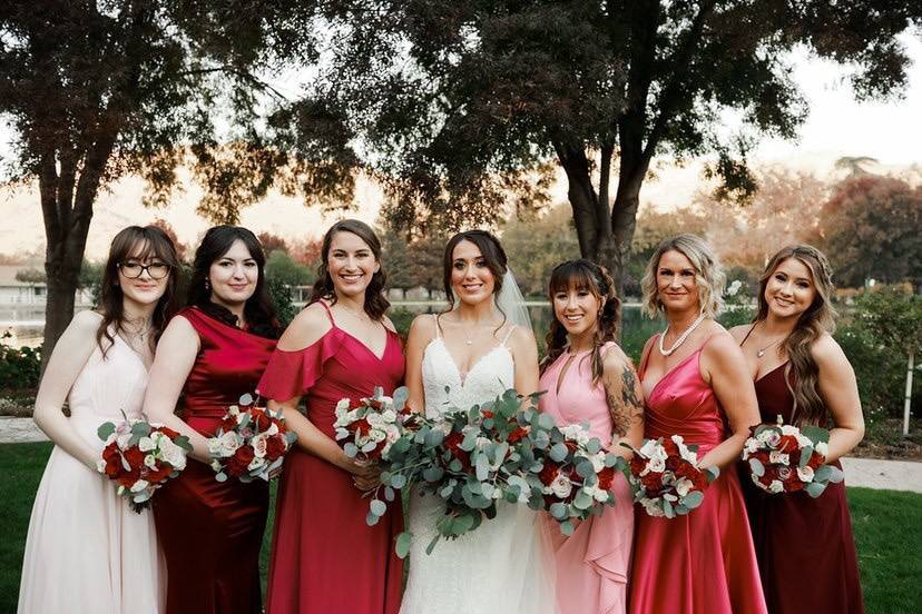 Bridal party makeup