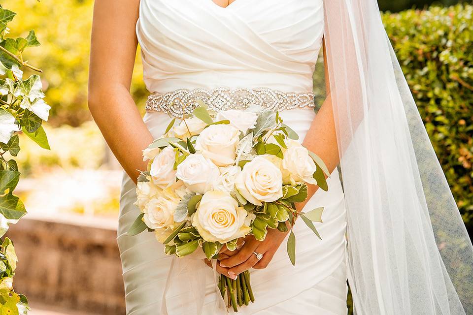 Bridal photo at Barclay Villa