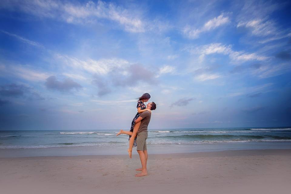 Engagement session Carolina Beach by Carolina MediaStar