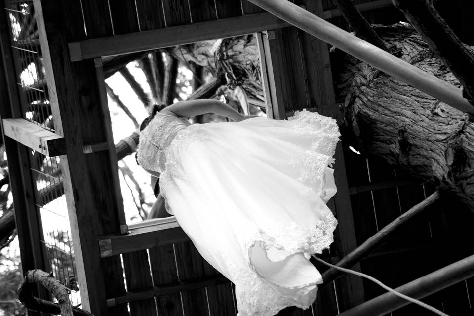 Tree house bride