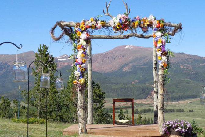 Ceremony site - Aspen arbor