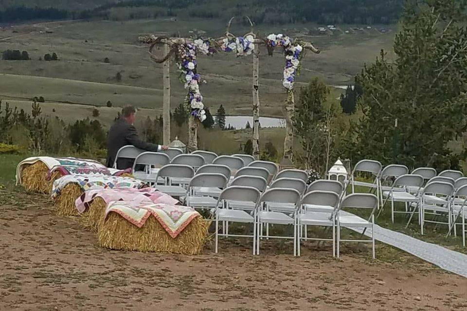 June wedding set up