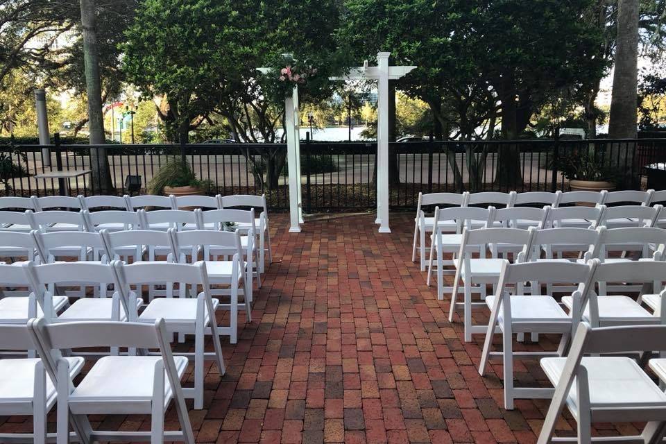 Ceremony setup