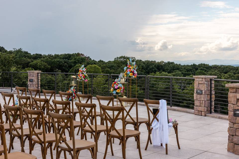 Ceremony on courtyard