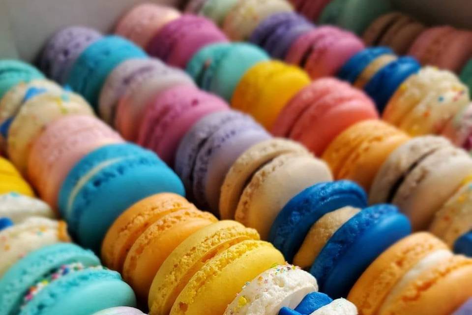 Assortment of macarons