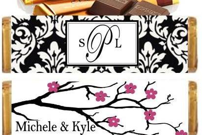 Personalized GODIVA Candy Bar Wedding Favors