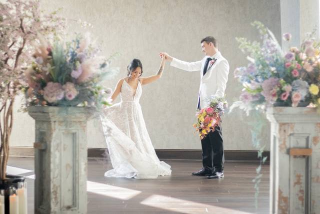 Modern church wedding