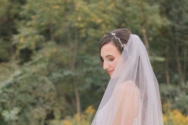 Elegant bridal look