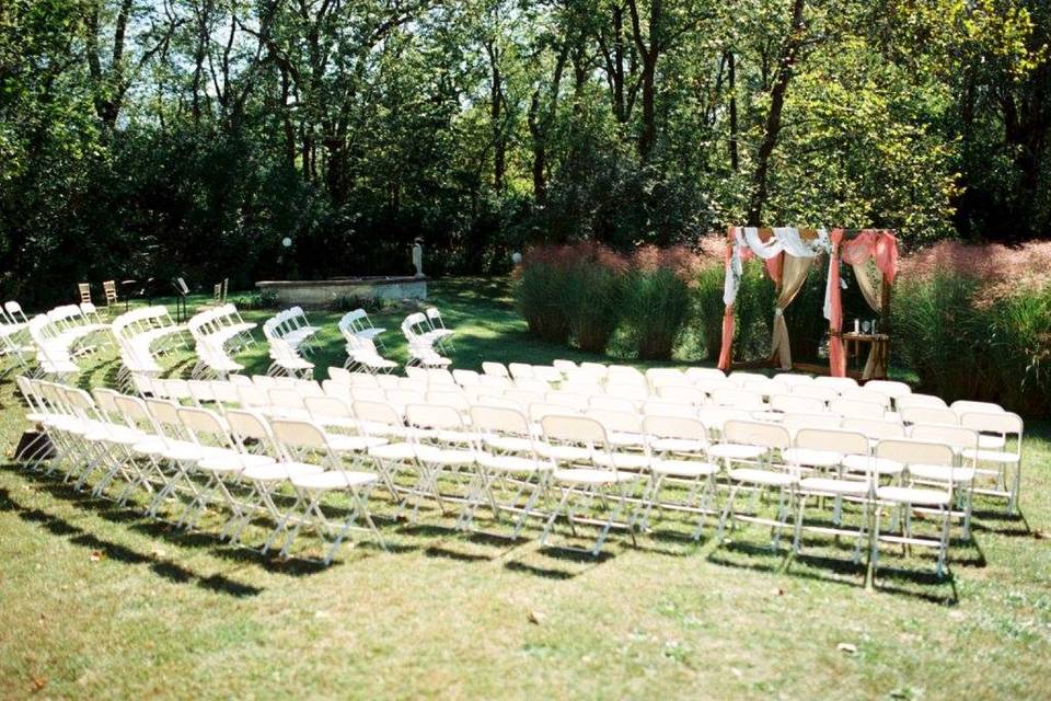 The ceremony area!