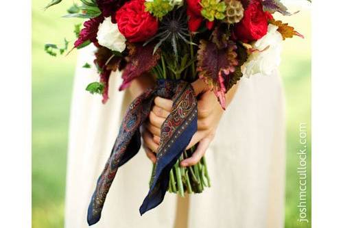 Bride with bouquet