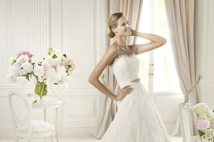 UCEDAUceda from the Costura by Pronovias collection 2013 is a delicate rebrodé wedding dress