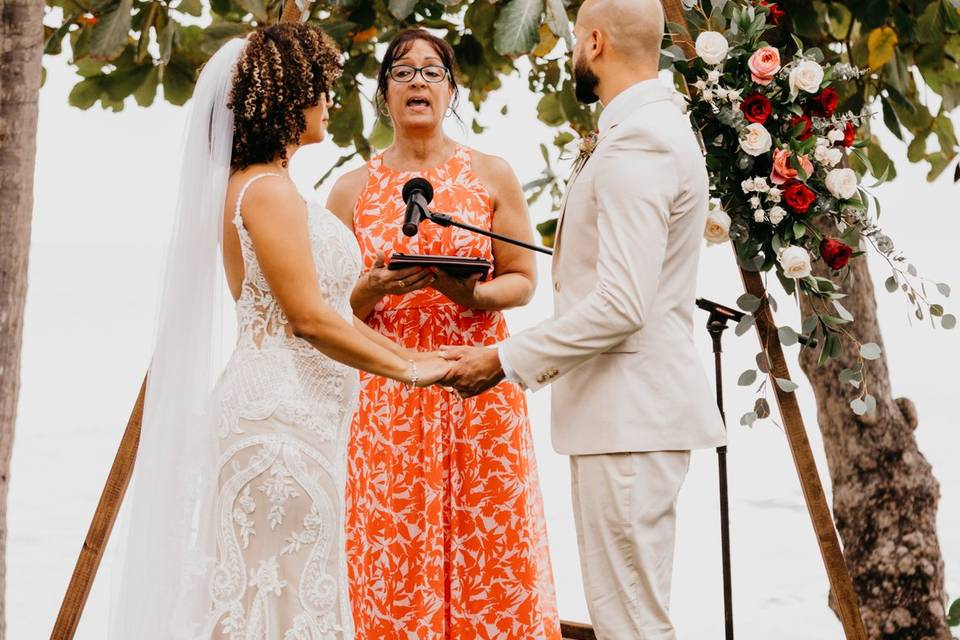 Beach Front ceremony