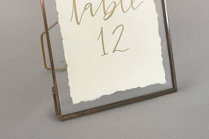 Floating Table Numbers