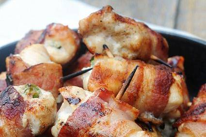 Bacon wrapped jalepenos
