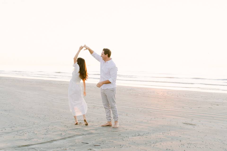 Engagement on the beach