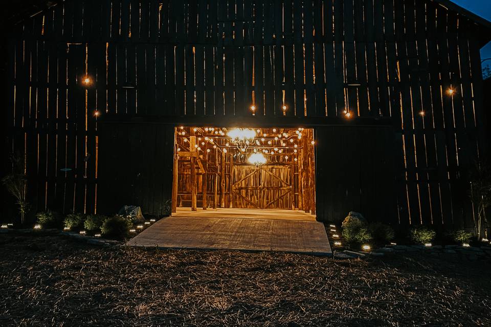 Ambient lighting in the barn