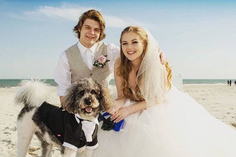 Bride Groom Dog
