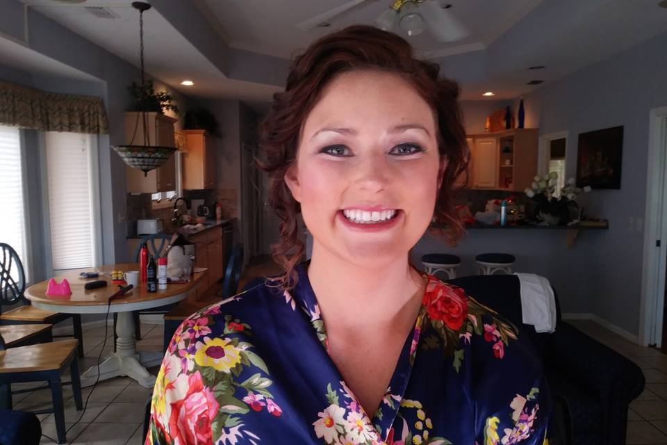 Bride in Robe