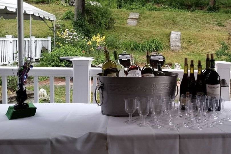 Wine Bar Setup