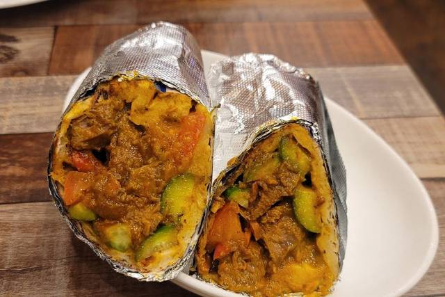 Lamb Curry Frankie (wrap)