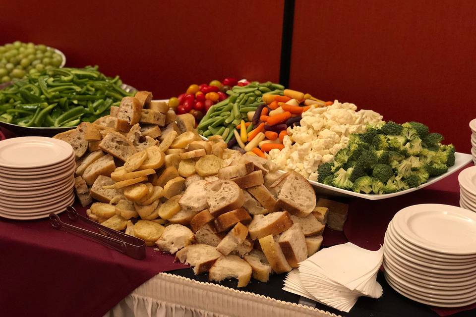 Vegetable Cocktail Display