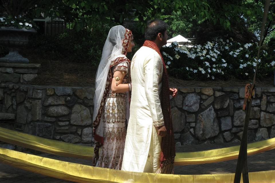 Walking down the aisle