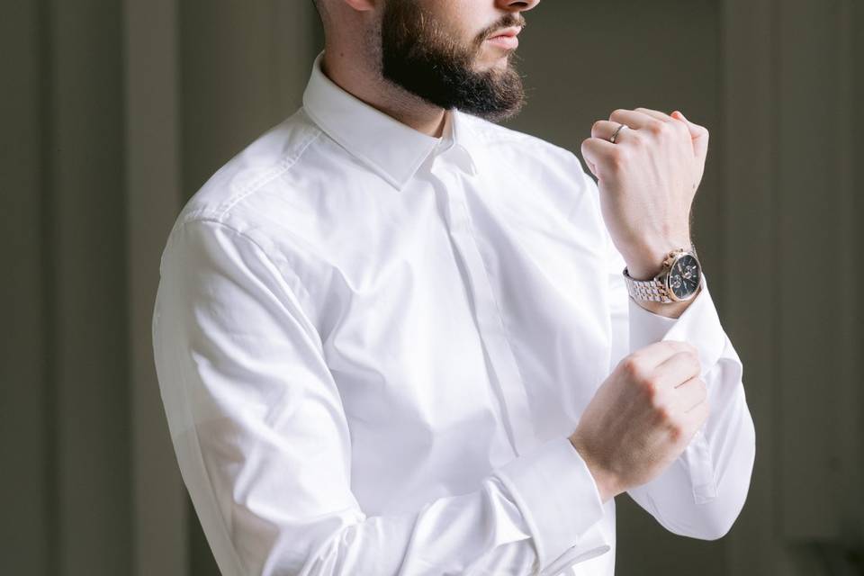Groom preparations