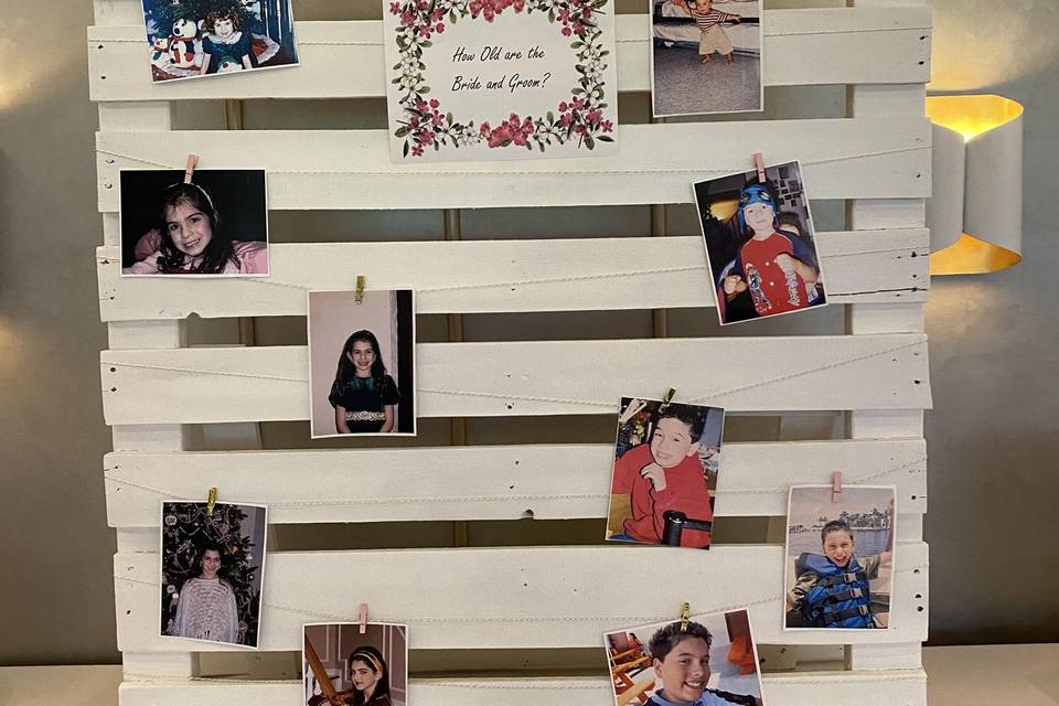 White Picture Display Pallet