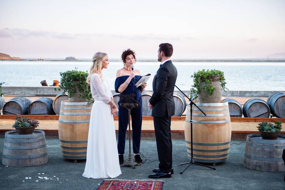 Beautiful ceremony on the bay