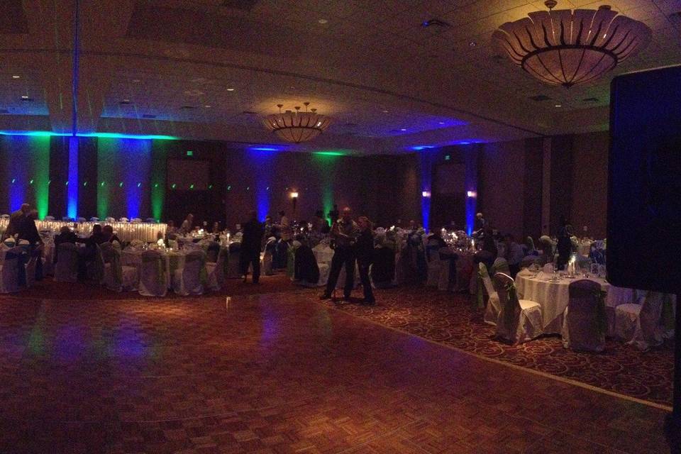 Wedding ballroom area