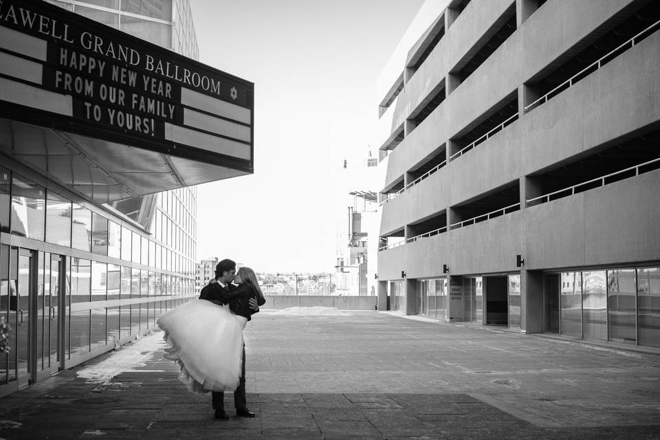 Couple kissing