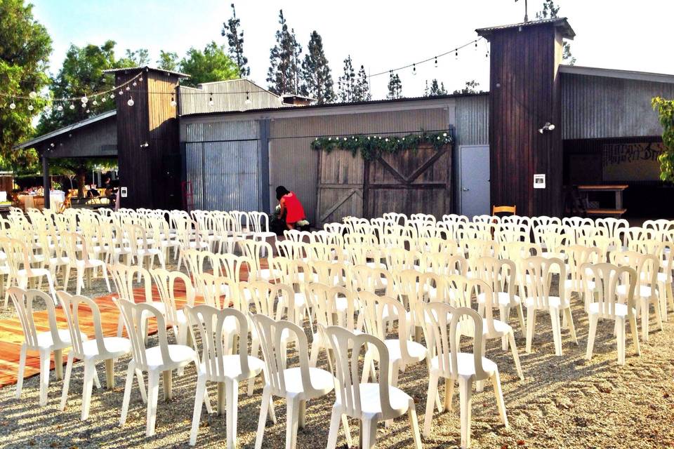 Ceremony set up