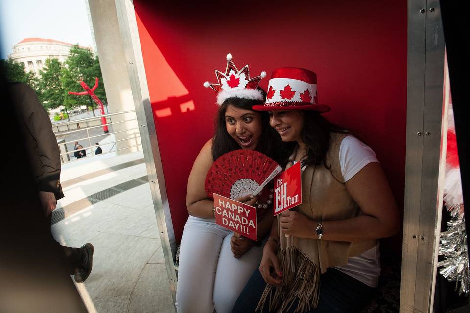 Photo Booth at the Embassy of Canada