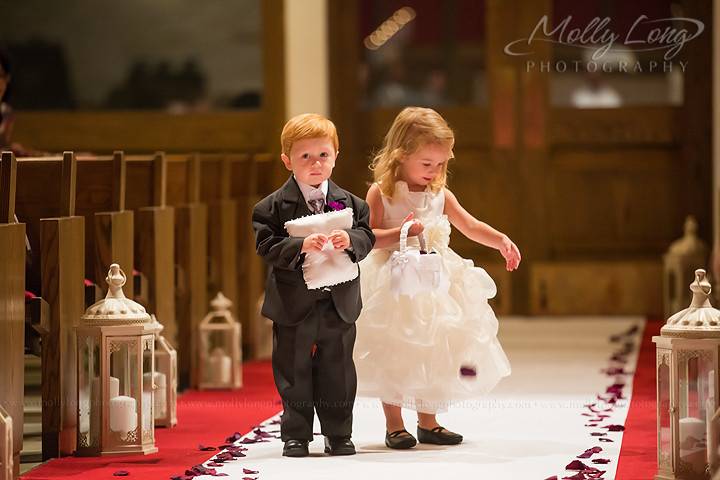 Ring bearer and flower girl - Molly Long Photography