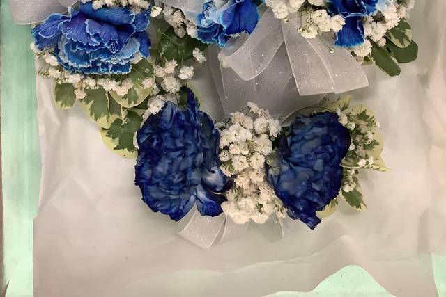 Light Blue Corsage
