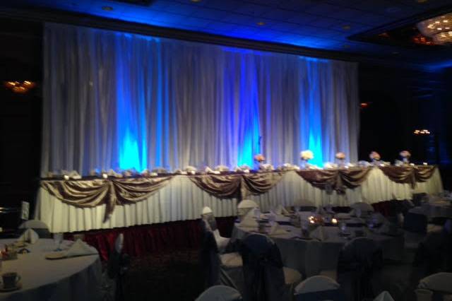 Wedding reception area