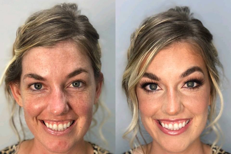 Makeup Before and After