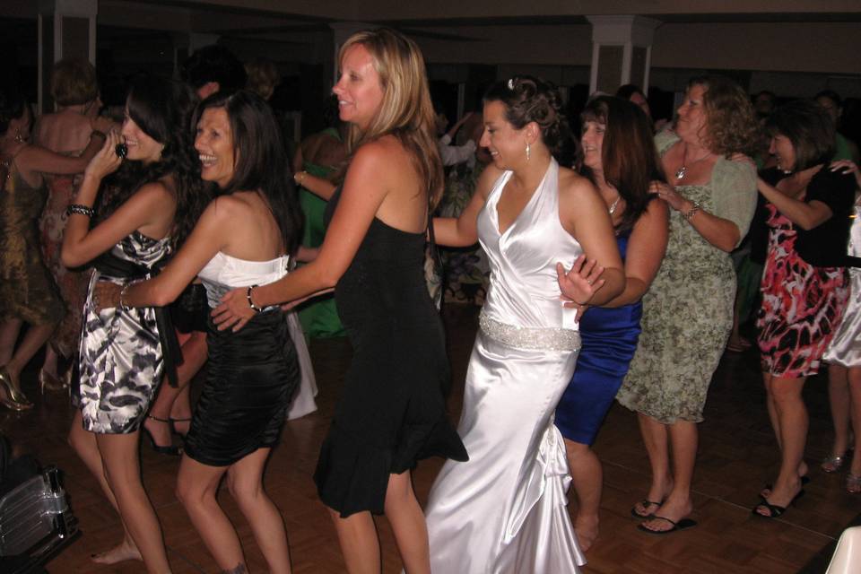 Wedding dance party